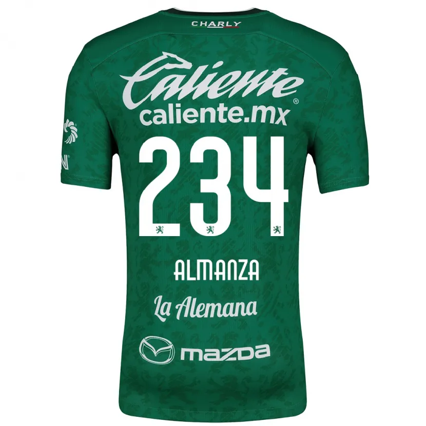 Danxen Kinder Román Almanza #234 Grün Weiß Heimtrikot Trikot 2024/25 T-Shirt