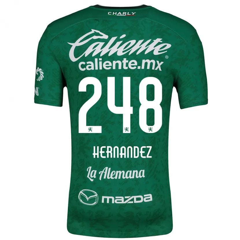 Danxen Kinder Fernando Hernández #248 Grün Weiß Heimtrikot Trikot 2024/25 T-Shirt