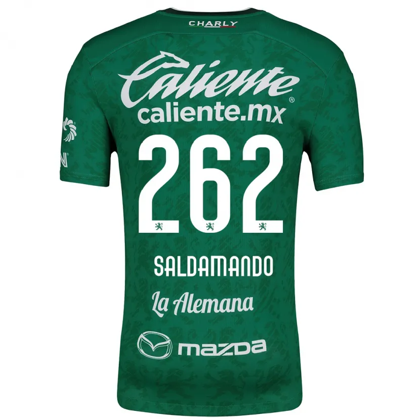 Danxen Kinder José Saldamando #262 Grün Weiß Heimtrikot Trikot 2024/25 T-Shirt