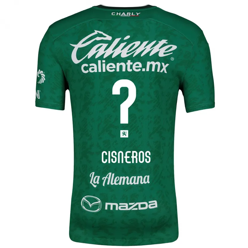 Danxen Kinder Santiago Cisneros #0 Grün Weiß Heimtrikot Trikot 2024/25 T-Shirt
