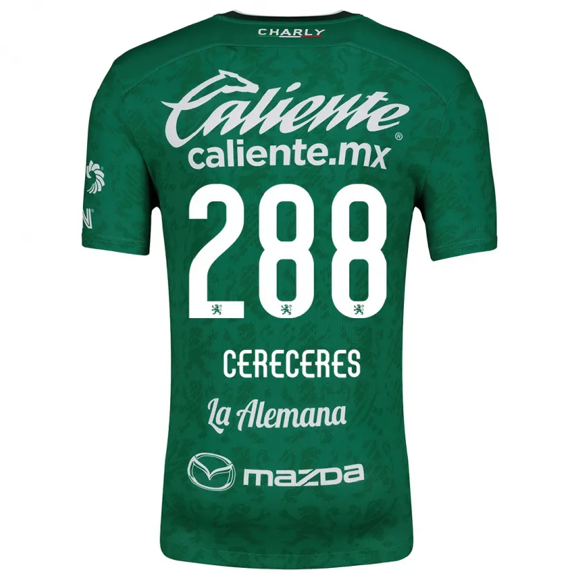 Danxen Kinder Thomas Cereceres #288 Grün Weiß Heimtrikot Trikot 2024/25 T-Shirt