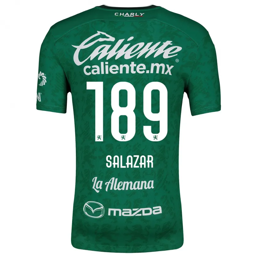 Danxen Kinder José Salazar #189 Grün Weiß Heimtrikot Trikot 2024/25 T-Shirt
