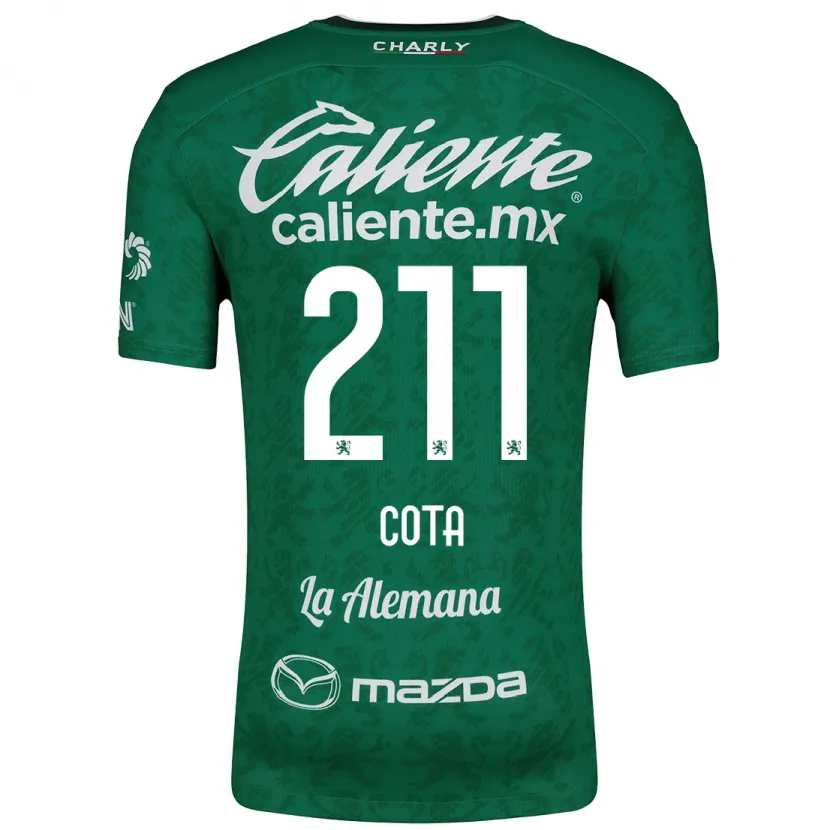 Danxen Kinder Luis Cota #211 Grün Weiß Heimtrikot Trikot 2024/25 T-Shirt