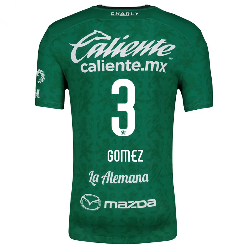 Danxen Kinder Karen Gómez #3 Grün Weiß Heimtrikot Trikot 2024/25 T-Shirt