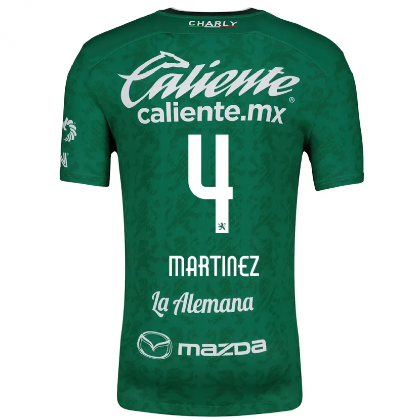 Danxen Kinder Mitzi Martínez #4 Grün Weiß Heimtrikot Trikot 2024/25 T-Shirt