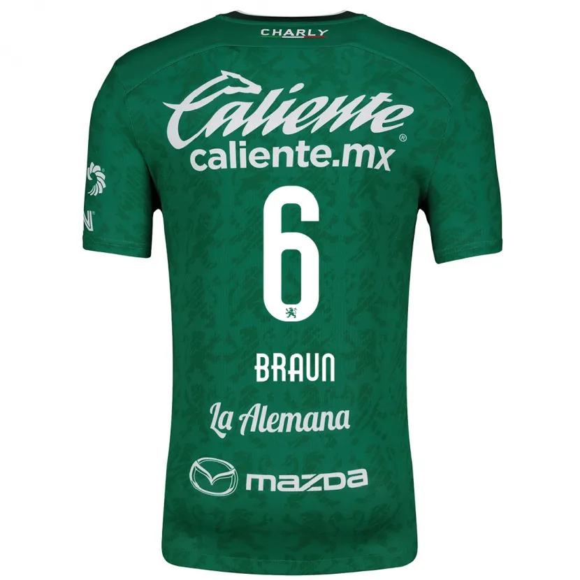 Danxen Kinder Sophia Braun #6 Grün Weiß Heimtrikot Trikot 2024/25 T-Shirt