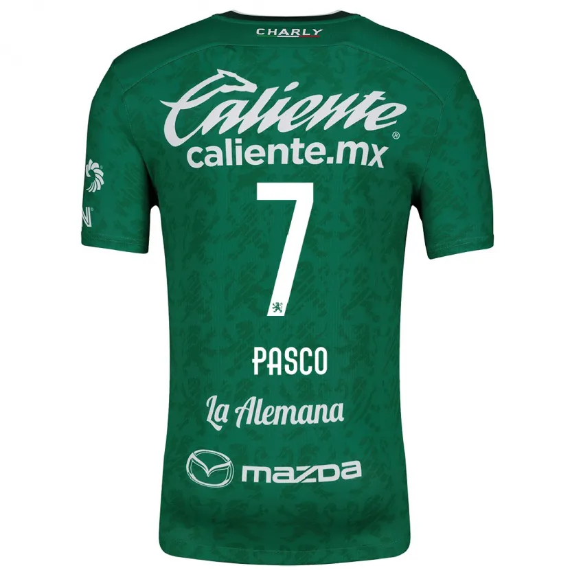 Danxen Kinder Madeleine Pasco #7 Grün Weiß Heimtrikot Trikot 2024/25 T-Shirt