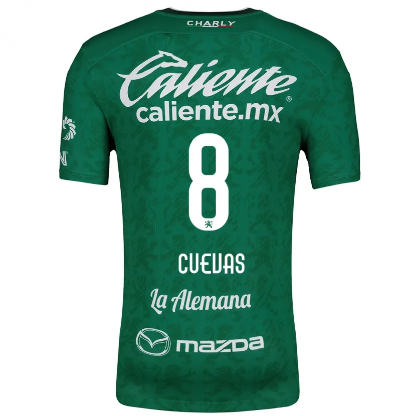 Danxen Kinder Lucero Cuevas #8 Grün Weiß Heimtrikot Trikot 2024/25 T-Shirt