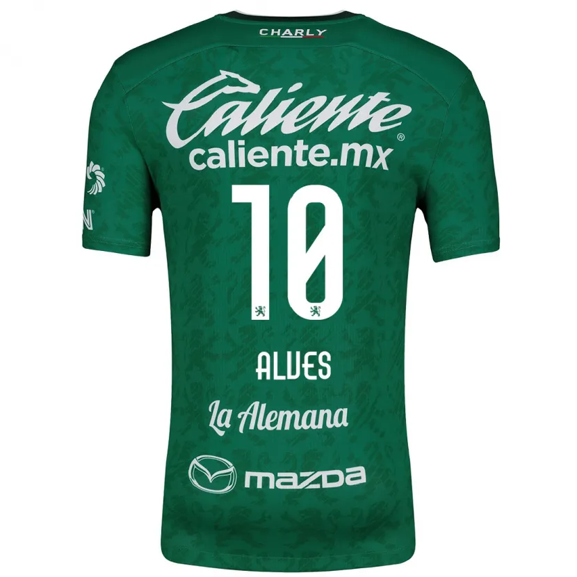 Danxen Kinder Maria Alves #10 Grün Weiß Heimtrikot Trikot 2024/25 T-Shirt