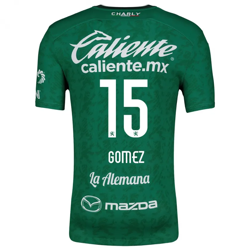 Danxen Kinder Paulina Gómez #15 Grün Weiß Heimtrikot Trikot 2024/25 T-Shirt