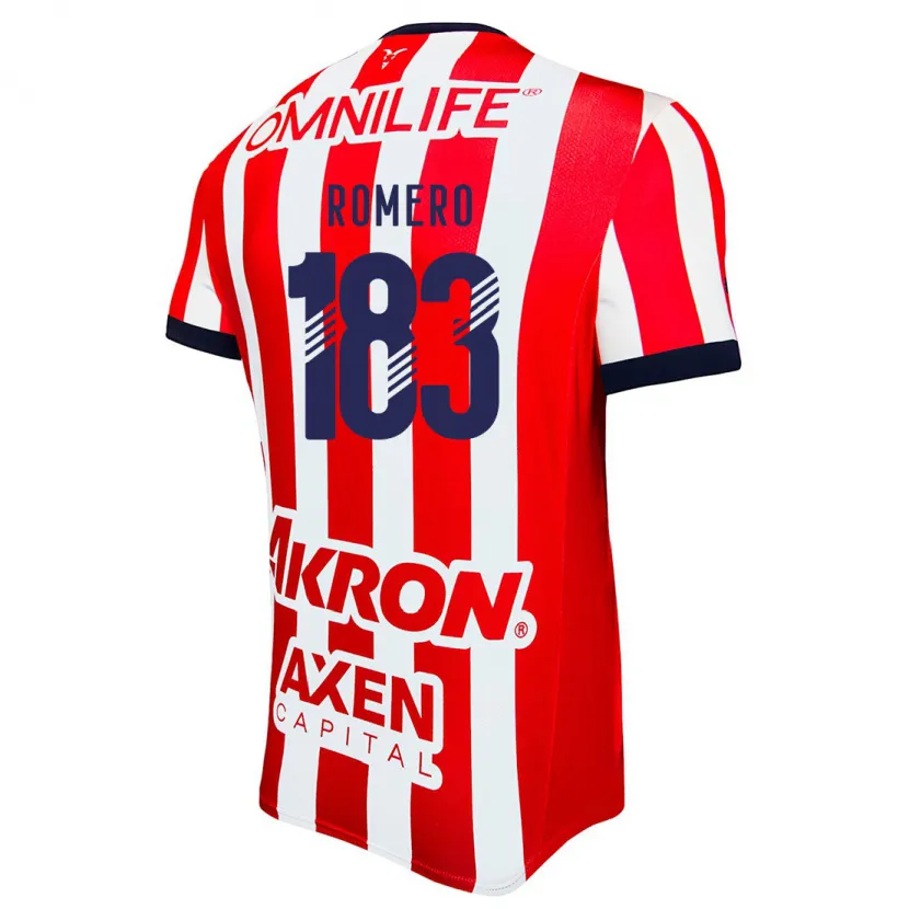 Danxen Kinder Javen Romero #183 Rot Weiß Blau Heimtrikot Trikot 2024/25 T-Shirt