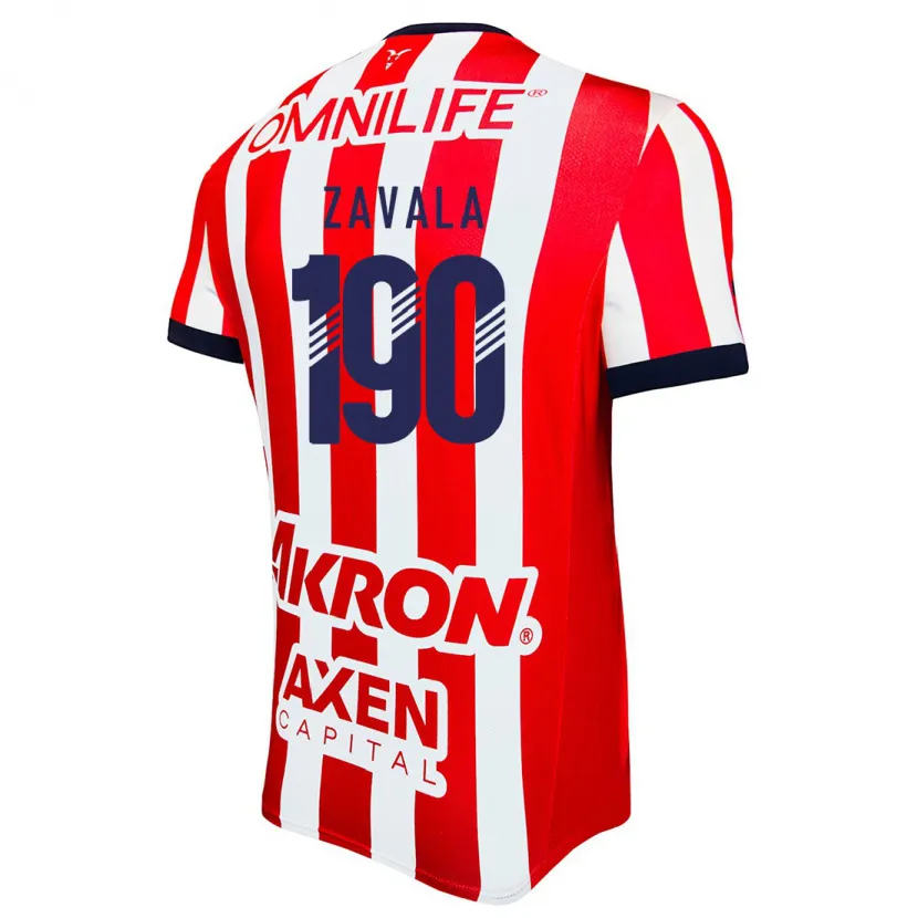 Danxen Kinder Juan Zavala #190 Rot Weiß Blau Heimtrikot Trikot 2024/25 T-Shirt
