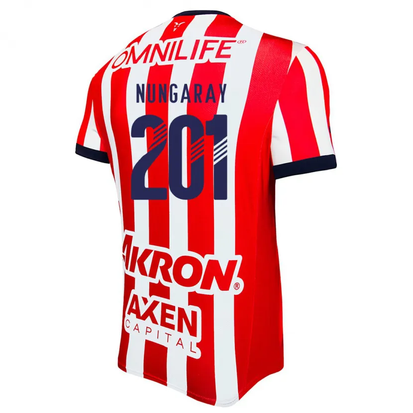 Danxen Kinder David Nungaray #201 Rot Weiß Blau Heimtrikot Trikot 2024/25 T-Shirt