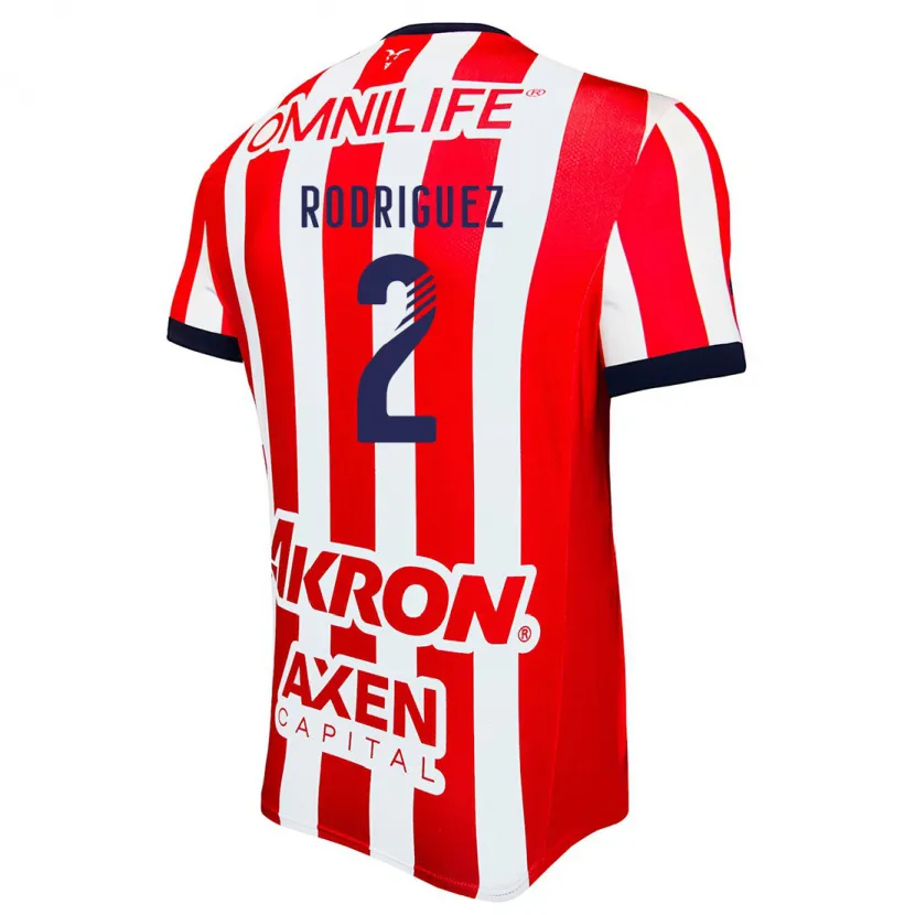 Danxen Kinder Jaqueline Rodríguez #2 Rot Weiß Blau Heimtrikot Trikot 2024/25 T-Shirt