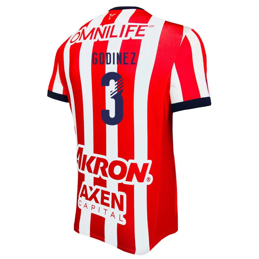 Danxen Kinder Damaris Godínez #3 Rot Weiß Blau Heimtrikot Trikot 2024/25 T-Shirt