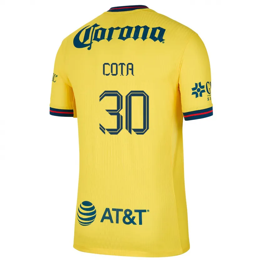 Danxen Kinder Rodolfo Cota #30 Gelb Blau Heimtrikot Trikot 2024/25 T-Shirt
