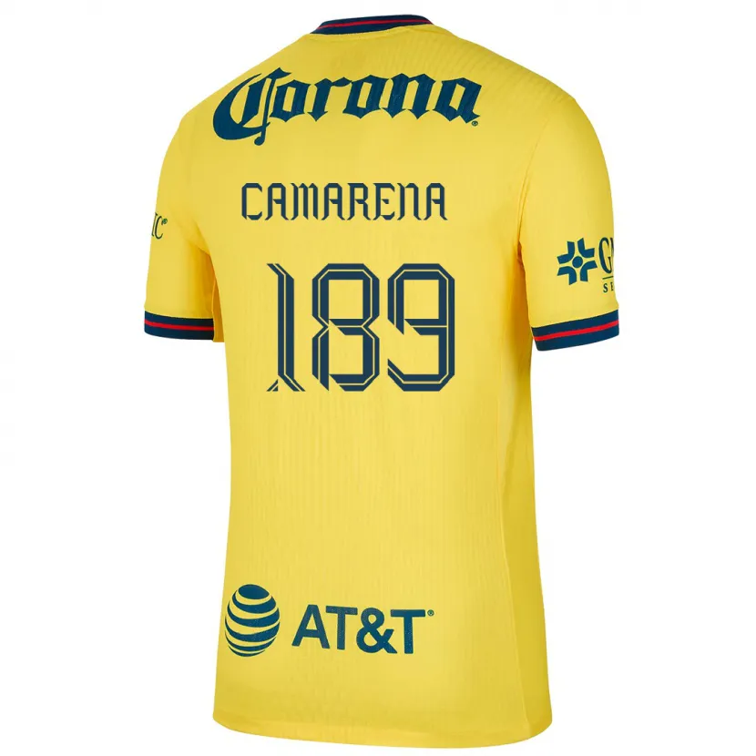 Danxen Kinder Luis Camarena #189 Gelb Blau Heimtrikot Trikot 2024/25 T-Shirt