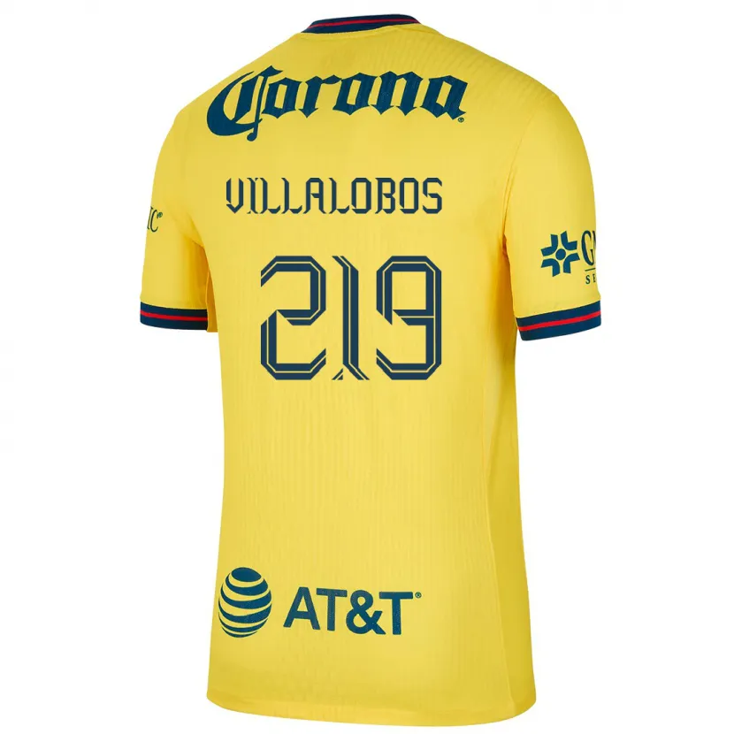 Danxen Kinder Patricio Villalobos #219 Gelb Blau Heimtrikot Trikot 2024/25 T-Shirt
