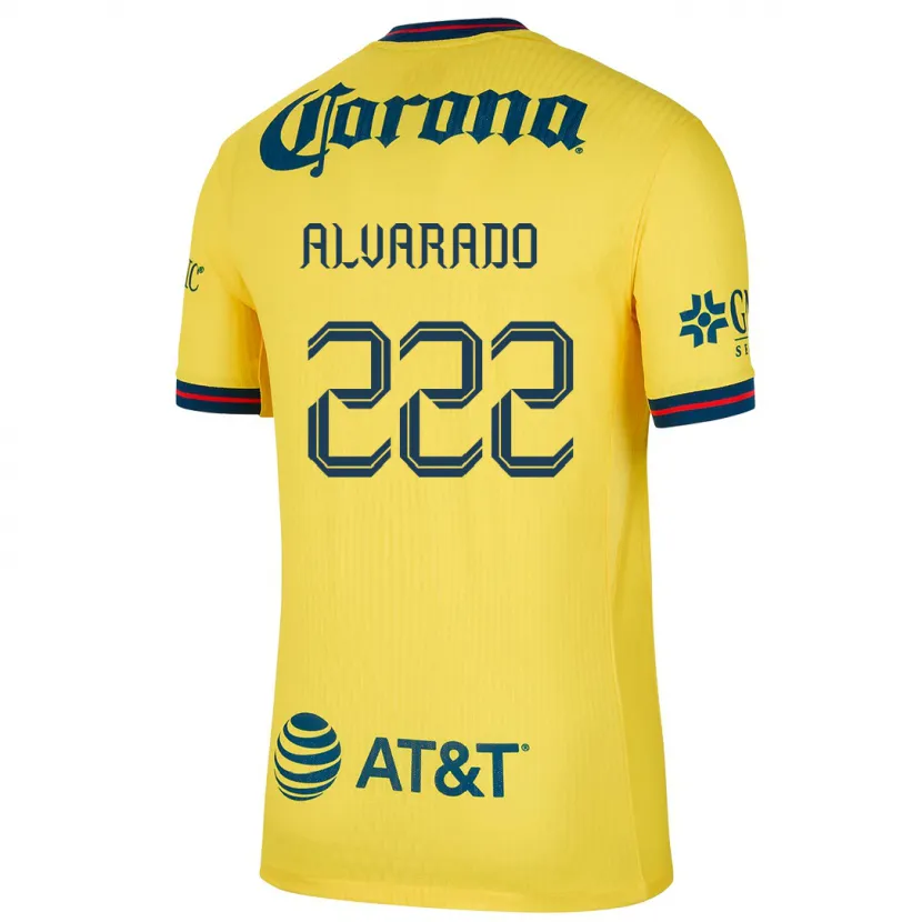 Danxen Kinder Daniel Alvarado #222 Gelb Blau Heimtrikot Trikot 2024/25 T-Shirt
