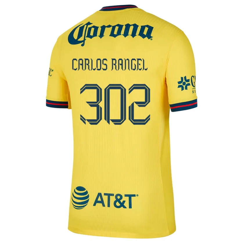 Danxen Kinder Juan Carlos Rangel #302 Gelb Blau Heimtrikot Trikot 2024/25 T-Shirt