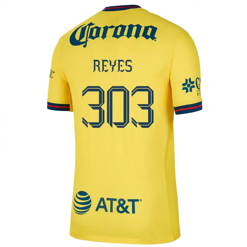 Danxen Kinder Diego Reyes #303 Gelb Blau Heimtrikot Trikot 2024/25 T-Shirt