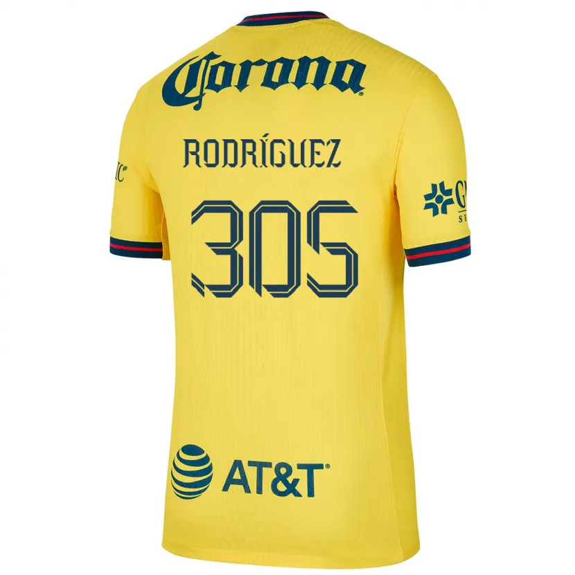 Danxen Kinder Bryan Rodríguez #305 Gelb Blau Heimtrikot Trikot 2024/25 T-Shirt