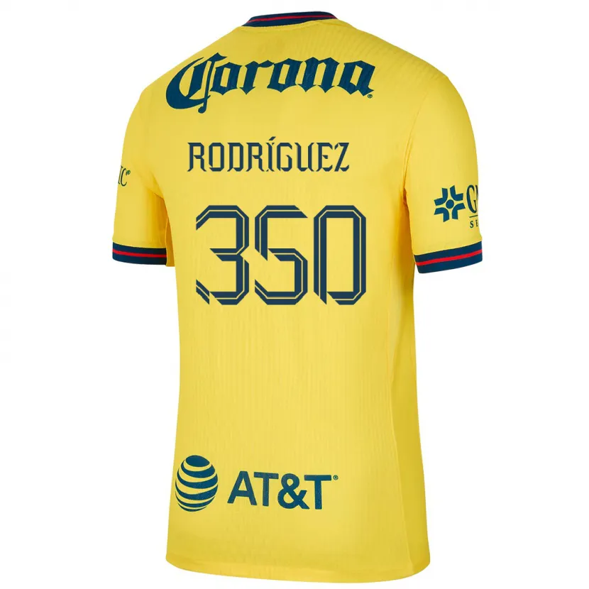 Danxen Kinder Ángel Rodríguez #350 Gelb Blau Heimtrikot Trikot 2024/25 T-Shirt