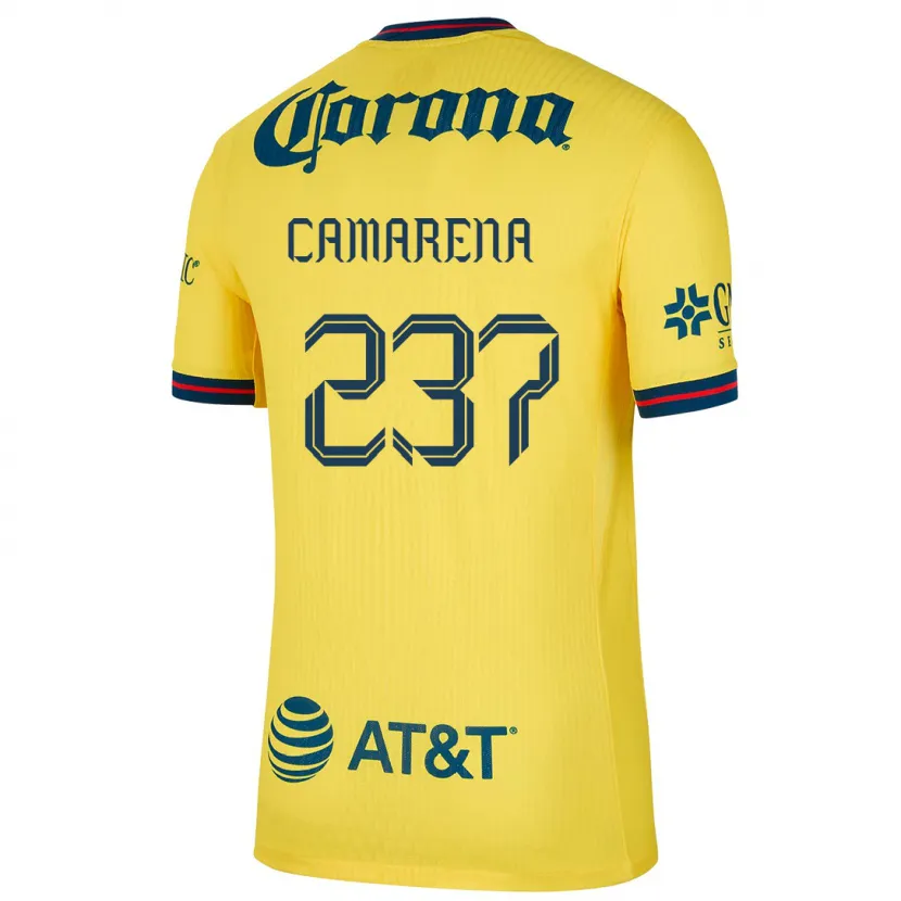 Danxen Kinder Santiago Camarena #237 Gelb Blau Heimtrikot Trikot 2024/25 T-Shirt