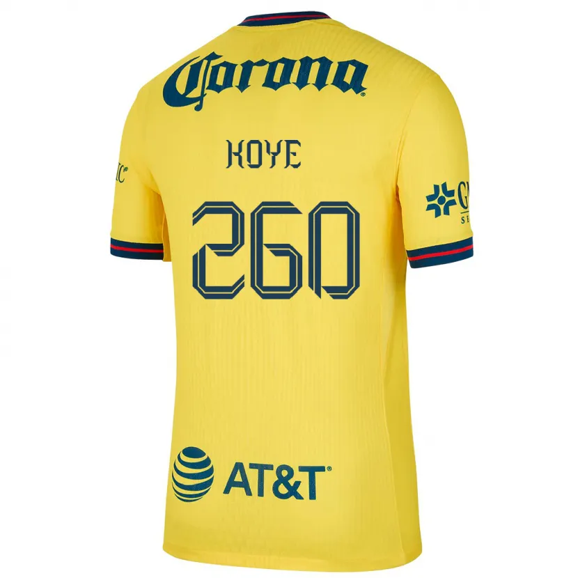 Danxen Kinder Julián Koye #260 Gelb Blau Heimtrikot Trikot 2024/25 T-Shirt