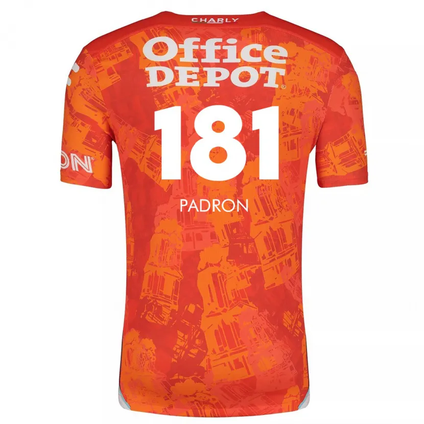 Danxen Kinder Romeo Padrón #181 Orange Weiß Auswärtstrikot Trikot 2024/25 T-Shirt