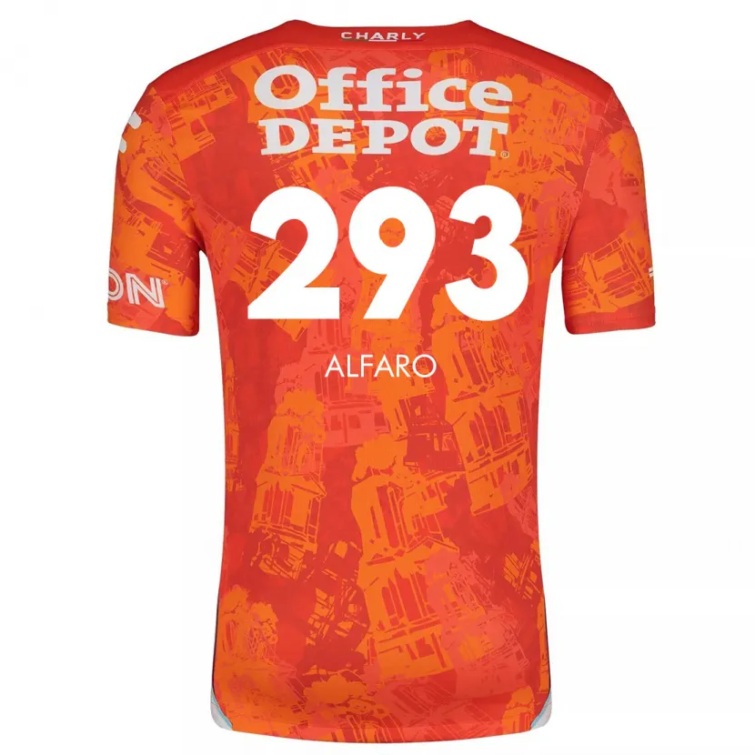 Danxen Kinder Cristóbal Alfaro #293 Orange Weiß Auswärtstrikot Trikot 2024/25 T-Shirt