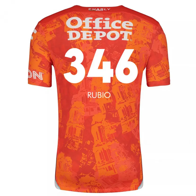 Danxen Kinder Mateo Rubio #346 Orange Weiß Auswärtstrikot Trikot 2024/25 T-Shirt