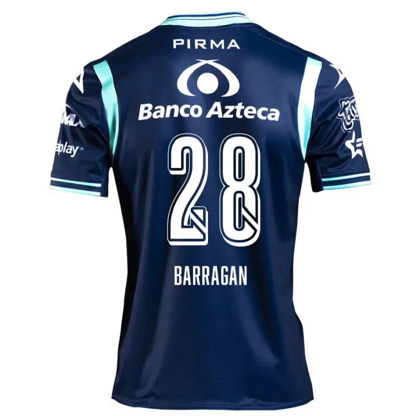 Danxen Kinder Martín Barragán #28 Navy Blau Auswärtstrikot Trikot 2024/25 T-Shirt