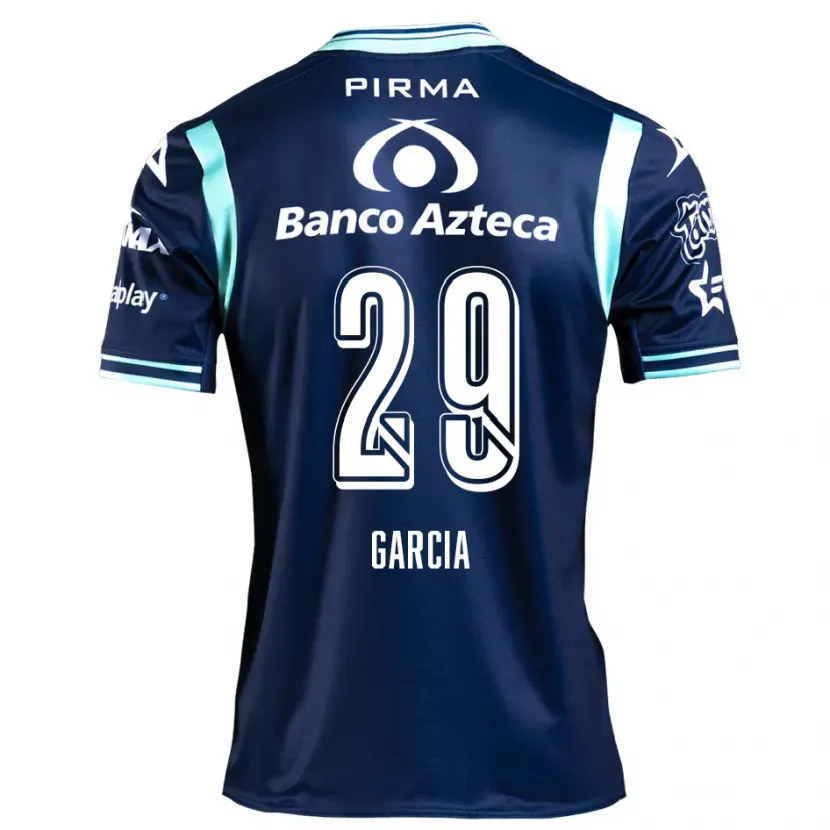 Danxen Kinder Emiliano García #29 Navy Blau Auswärtstrikot Trikot 2024/25 T-Shirt