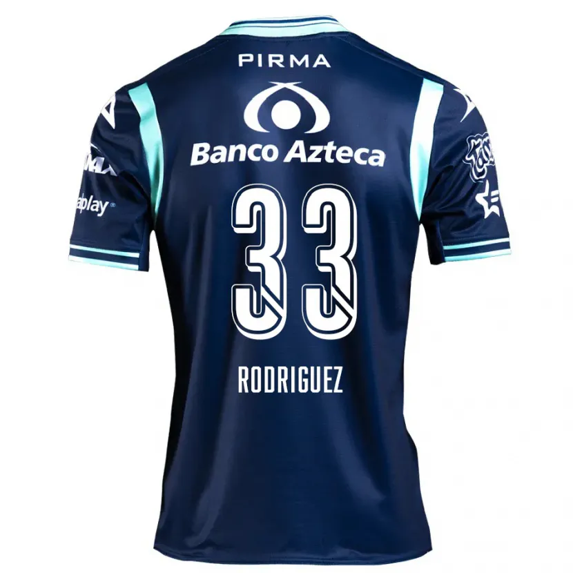 Danxen Kinder Jorge Rodríguez #33 Navy Blau Auswärtstrikot Trikot 2024/25 T-Shirt