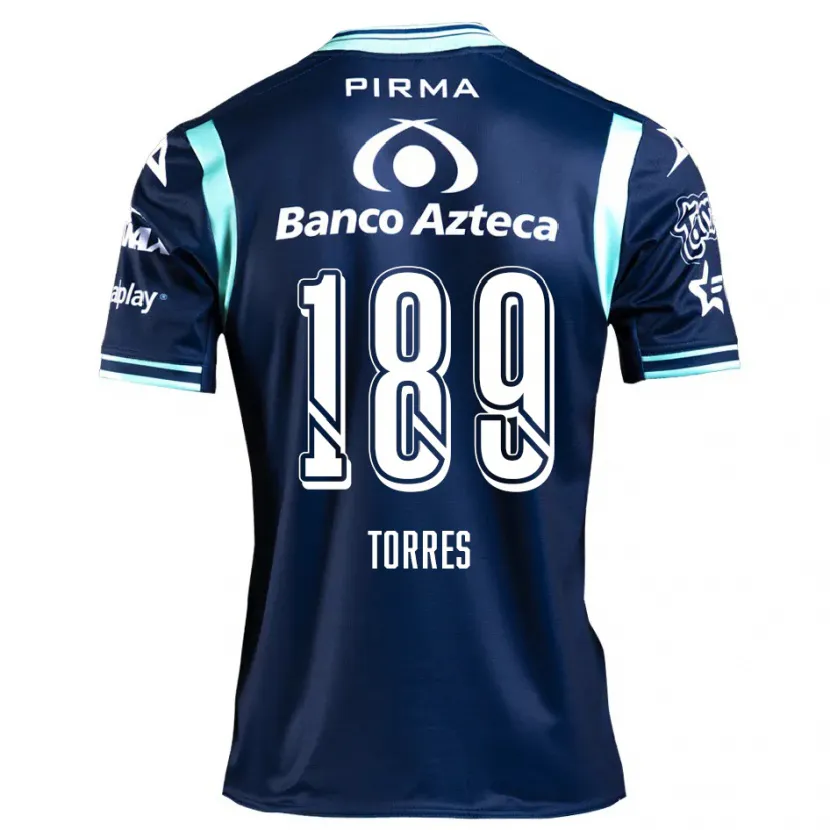 Danxen Kinder Dylan Torres #189 Navy Blau Auswärtstrikot Trikot 2024/25 T-Shirt