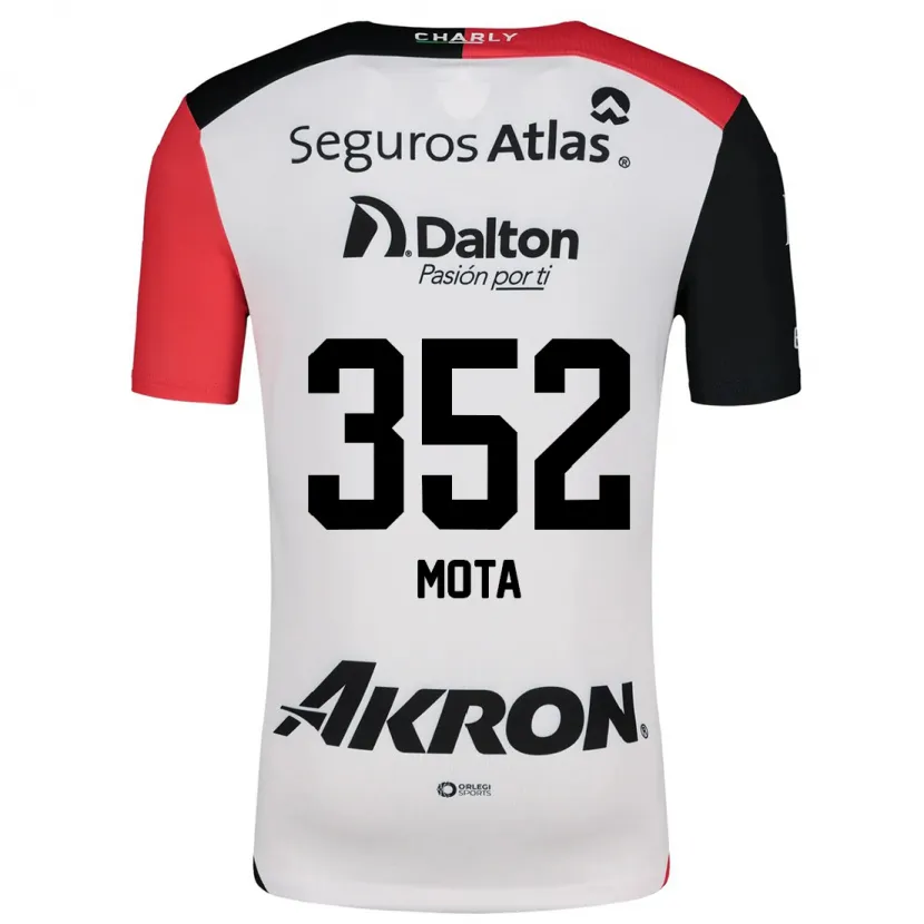 Danxen Kinder Noé Mota #352 Weiß Rot Schwarz Auswärtstrikot Trikot 2024/25 T-Shirt