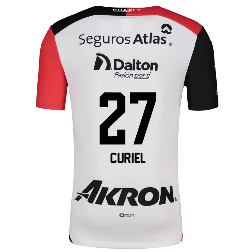 Danxen Kinder Alexa Curiel #27 Weiß Rot Schwarz Auswärtstrikot Trikot 2024/25 T-Shirt