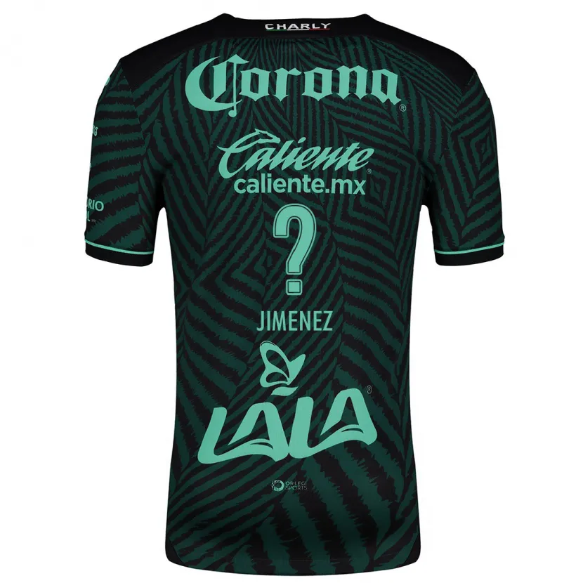 Danxen Kinder Tahiel Jiménez #0 Schwarz Grün Auswärtstrikot Trikot 2024/25 T-Shirt