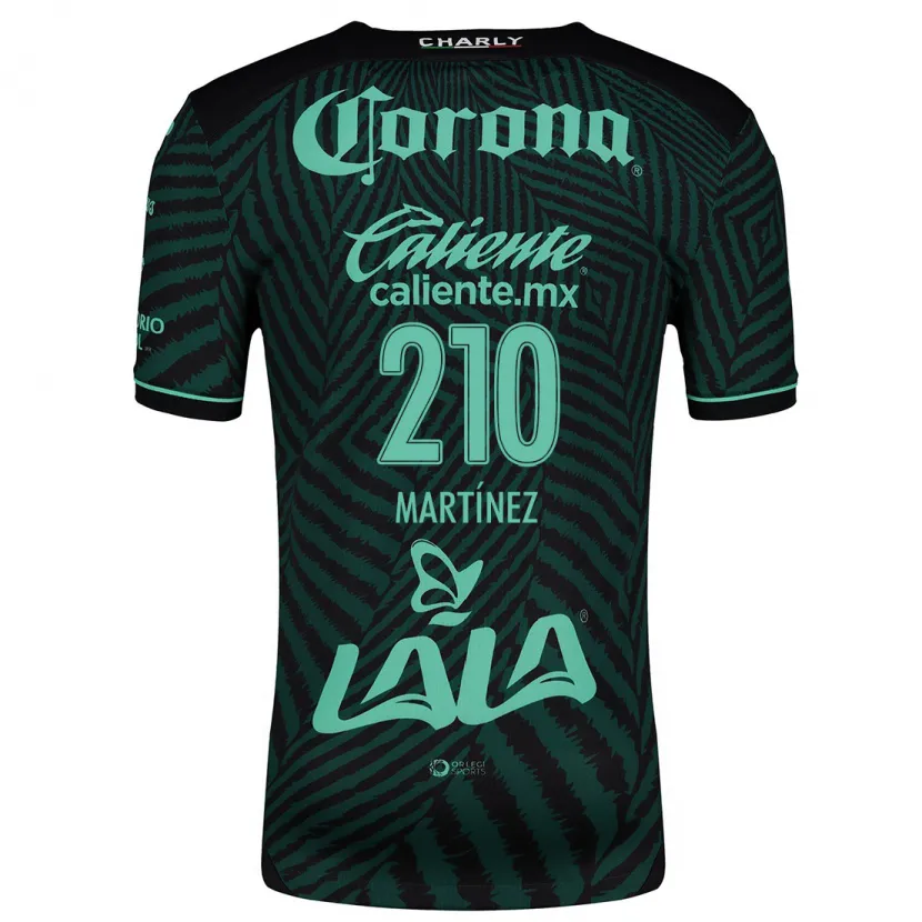 Danxen Kinder André Martínez #210 Schwarz Grün Auswärtstrikot Trikot 2024/25 T-Shirt