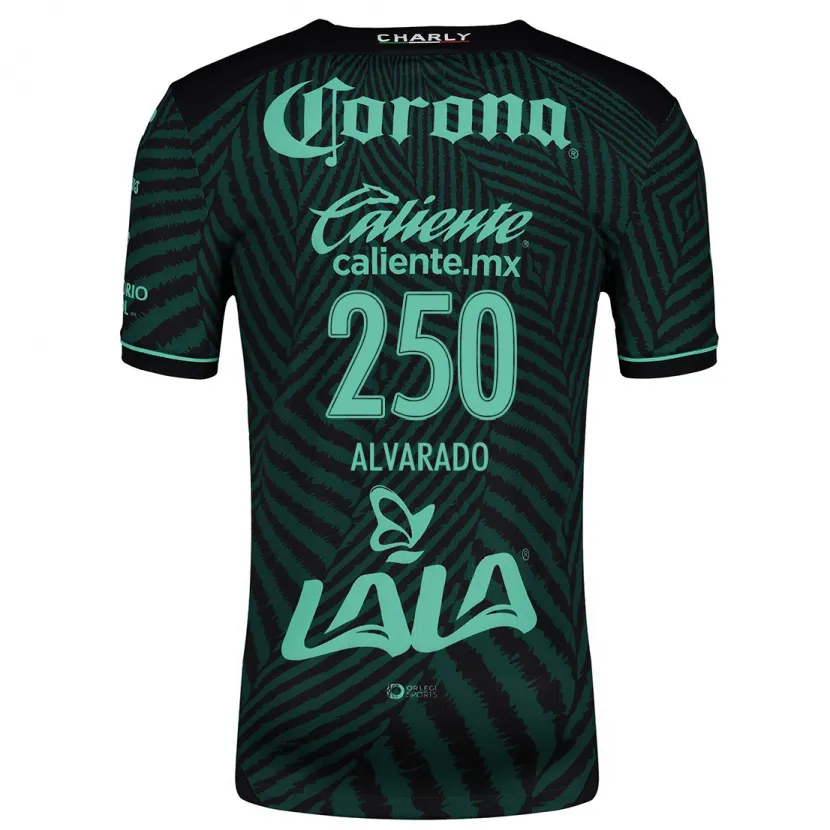 Danxen Kinder Edwin Alvarado #250 Schwarz Grün Auswärtstrikot Trikot 2024/25 T-Shirt