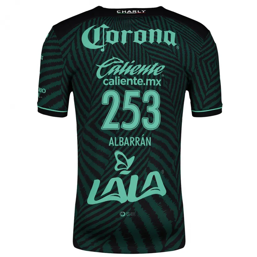 Danxen Kinder Rodrigo Albarrán #253 Schwarz Grün Auswärtstrikot Trikot 2024/25 T-Shirt
