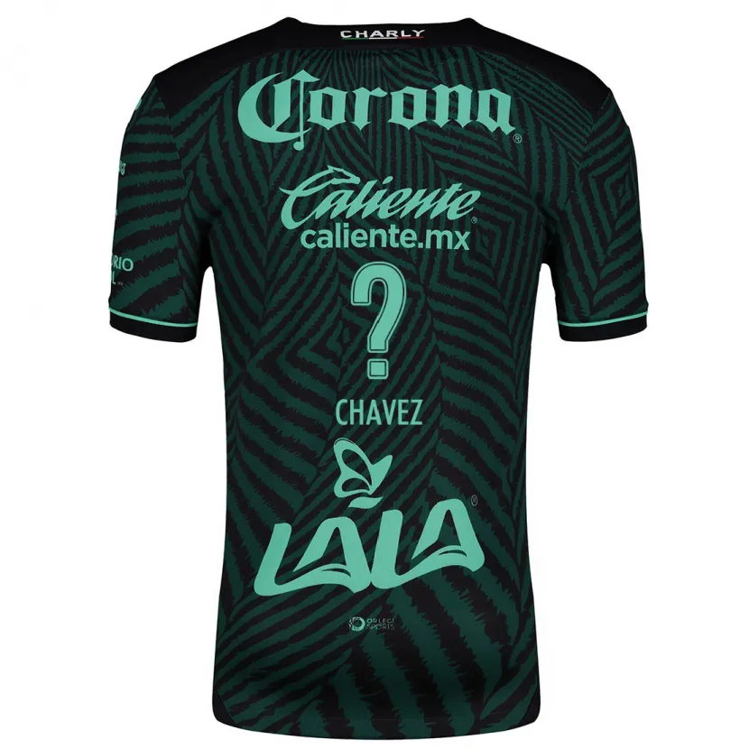Danxen Kinder Justin Chavez #0 Schwarz Grün Auswärtstrikot Trikot 2024/25 T-Shirt