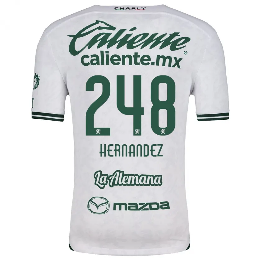 Danxen Kinder Fernando Hernández #248 Weiß Grün Auswärtstrikot Trikot 2024/25 T-Shirt