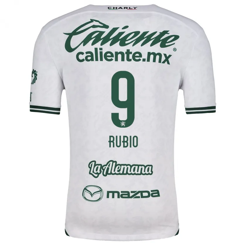 Danxen Kinder Brian Rubio #9 Weiß Grün Auswärtstrikot Trikot 2024/25 T-Shirt