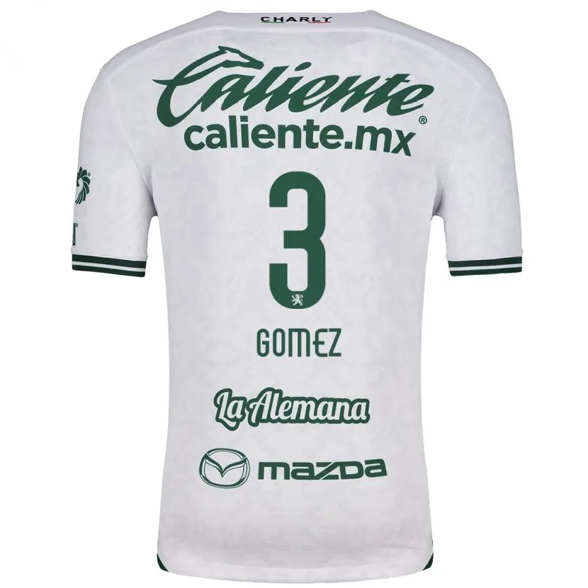 Danxen Kinder Karen Gómez #3 Weiß Grün Auswärtstrikot Trikot 2024/25 T-Shirt