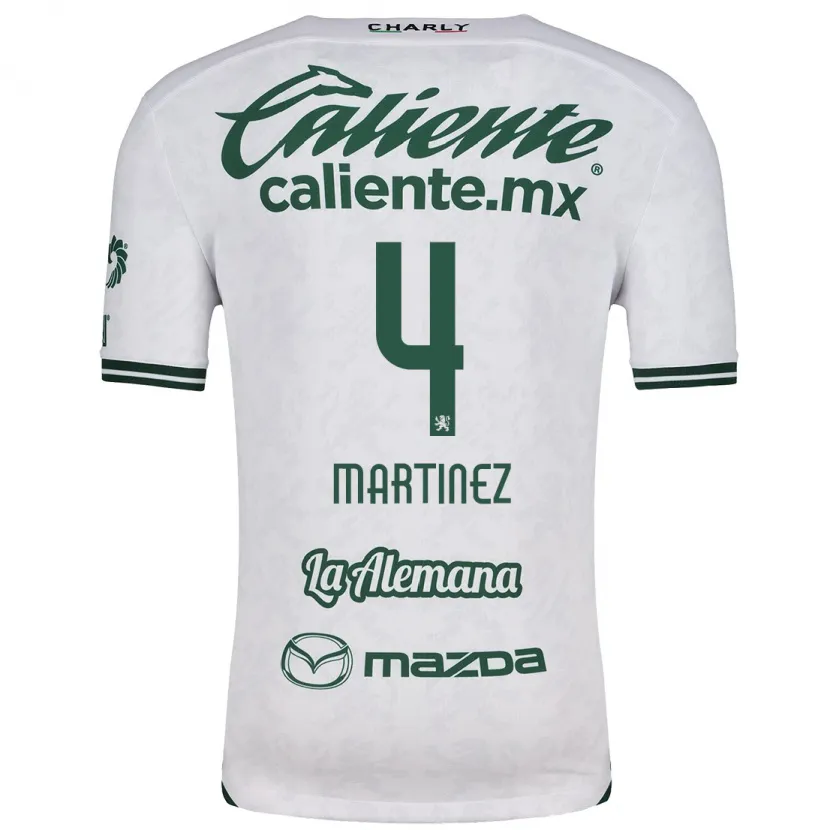 Danxen Kinder Mitzi Martínez #4 Weiß Grün Auswärtstrikot Trikot 2024/25 T-Shirt