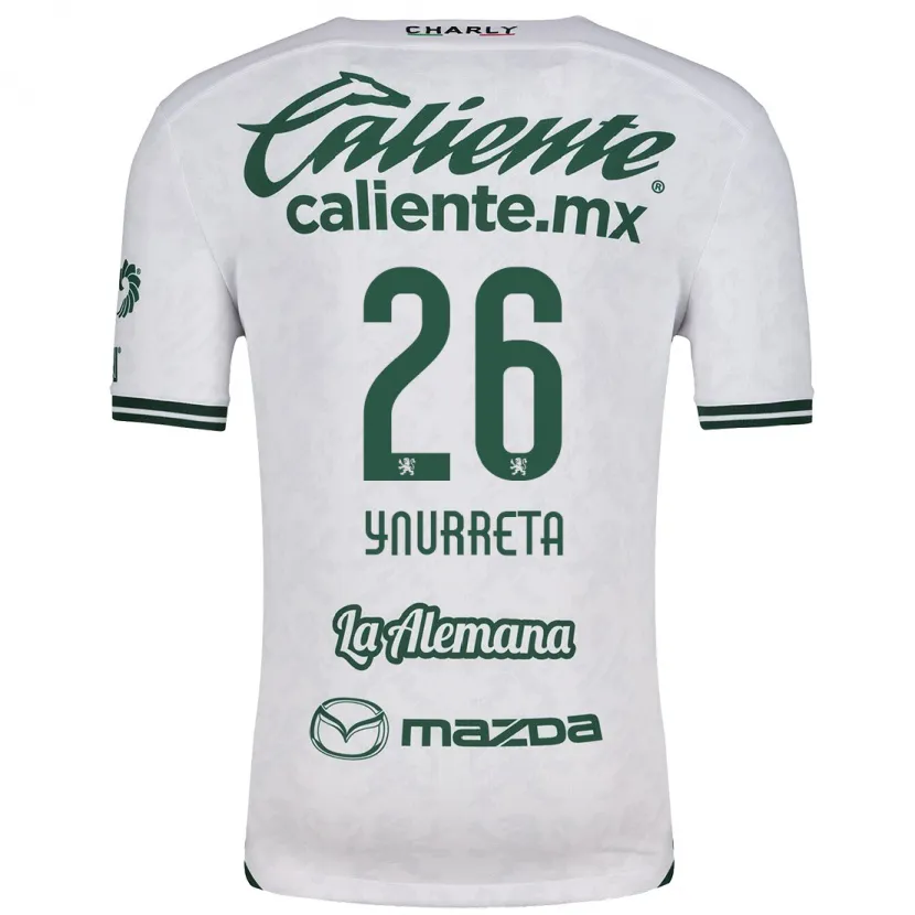 Danxen Kinder Alexandra Hernández Ynurreta #26 Weiß Grün Auswärtstrikot Trikot 2024/25 T-Shirt