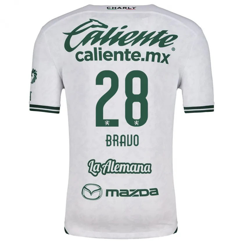 Danxen Kinder Ruth Bravo #28 Weiß Grün Auswärtstrikot Trikot 2024/25 T-Shirt