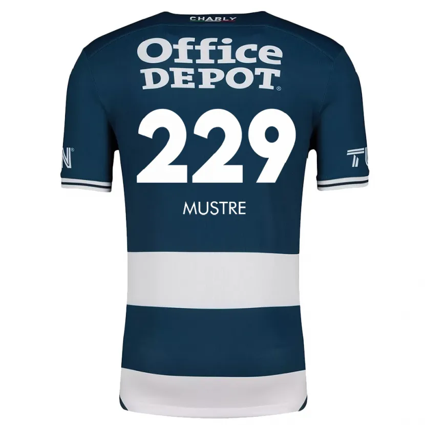 Danxen Herren Eduardo Mustre #229 Blau Weiss Heimtrikot Trikot 2024/25 T-Shirt